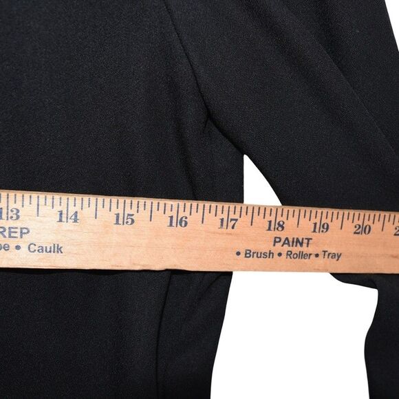 Club Monaco Black Flowy Button Up Blouse Top Size Medium - Picture 7 of 9